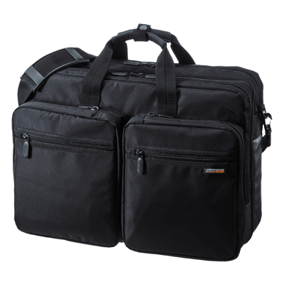 パソコンバッグ 3WAYビジネスバッグ (15.6インチワイド・ブラック・出張用・大型) BAG-3WAY22BK-サンワサプライ株式会社