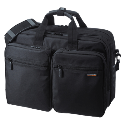 パソコンバッグ 3WAYビジネスバッグ (15.6インチワイド・ブラック・出張用) BAG-3WAY21BK-サンワサプライ株式会社
