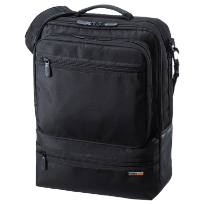 パソコンバッグ 3WAYビジネスバッグ (15.6インチワイド・ブラック・縦型・通勤用) BAG-3WAY23BK-サンワサプライ株式会社