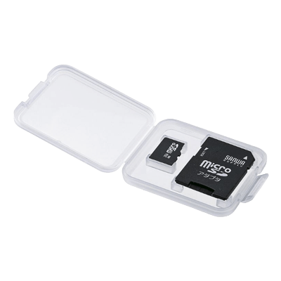 メモリーカードクリアケース (microSDカード用・6個セット) FC-MMC10MICN-サンワサプライ株式会社