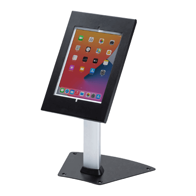 タブレット・スマートフォンスタンド iPadスタンド (セキュリティボックス付き・ロータイプ・卓上タイプ) CR-LASTIP33-サンワサプライ株式会社