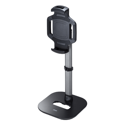 タブレット・スマートフォンスタンド タブレット用伸縮アームスタンド (高さ調節タイプ) PDA-STN39BK-サンワサプライ株式会社