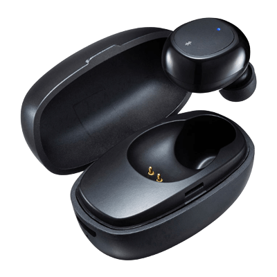 車載用アクセサリ 超小型Bluetooth片耳ヘッドセット (充電ケース付き) MM-BTMH52BK-サンワサプライ株式会社