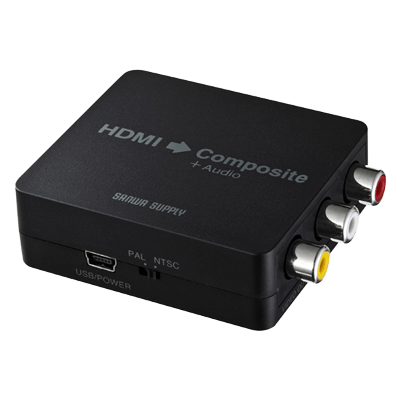 車載用アクセサリ HDMIケーブル HDMI信号コンポジット変換コンバーター VGA-CVHD3-サンワサプライ株式会社