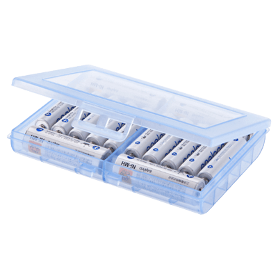 カメラ用アクセサリ 電池ケース (単三形、単四形対応・ブルー) DG-BT5BL-サンワサプライ株式会社