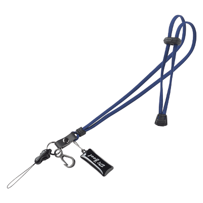 ネックストラップ (丸紐、ブルー) DG-ST8BL-サンワサプライ株式会社