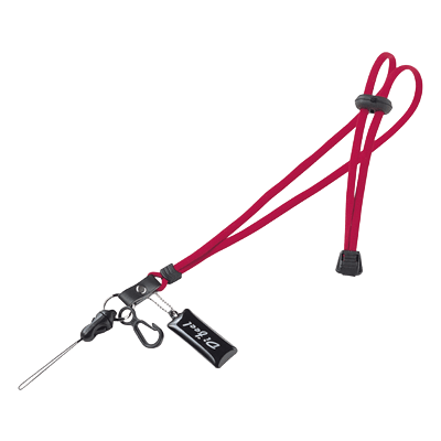 ネックストラップ (丸紐、レッド) DG-ST8R-サンワサプライ株式会社