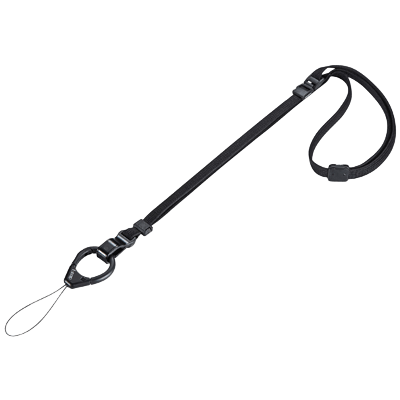 フィンガー＆ネックストラップ (ブラック) DG-ST38BK-サンワサプライ株式会社