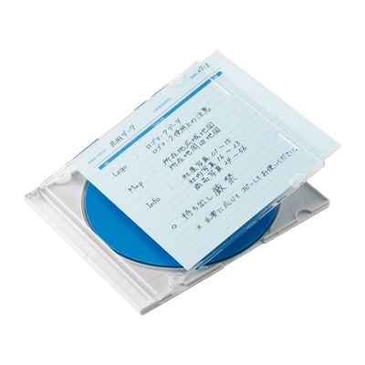 手書きラベル 手書き用インデックスカード (カラータイプ・ブルー) JP-IND6BL-サンワサプライ株式会社
