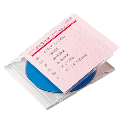 手書きラベル 手書き用インデックスカード (カラータイプ・ピンク) JP-IND6P-サンワサプライ株式会社