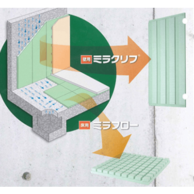 地下湧水処理用 ミラクリフ®【壁用】-株式会社JSP