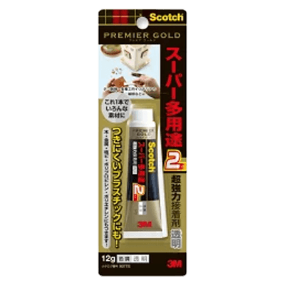 3M スコッチ プレミアムゴールド スーパー多用途2 12g 透明 9077S-ながしまや株式会社