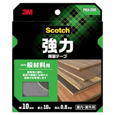 3M スコッチ 強力両面テープ 一般材料用 20mm×10m PKH-20R-ながしまや株式会社