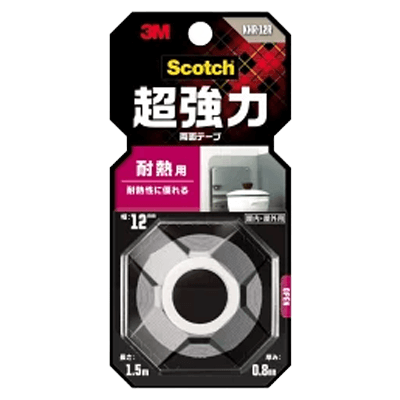 3M スコッチ 超強力両面テープ 耐熱用 KHR-12R-ながしまや株式会社