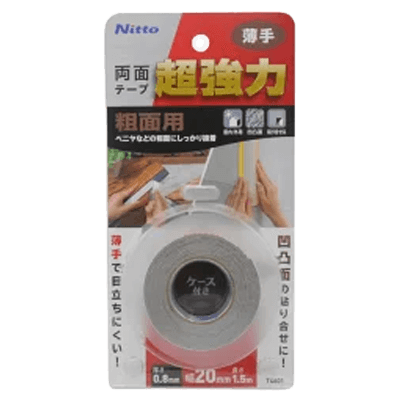 ニトムズ 超強力両面テープ 粗面用 薄手 幅20mm×長さ1.5m T4601-ながしまや株式会社