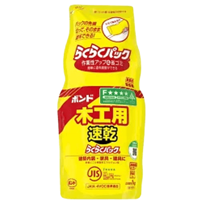 コニシ ボンド 木工用速乾 らくらくパック1kg (ポリ袋) #40301-ながしまや株式会社
