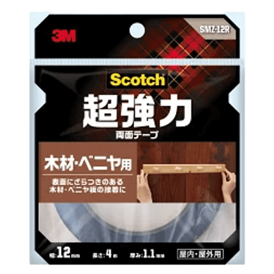 3M スコッチ 超強力両面テープ 木材・ベニヤ用 SMZ-12R-ながしまや株式会社