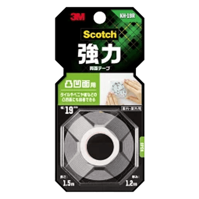 3M スコッチ 強力両面テープ 凹凸面用 KH-19R-ながしまや株式会社