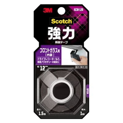 3M スコッチ 強力両面テープ フロントガラス用 KCW-12R-ながしまや株式会社