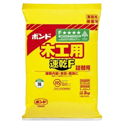 コニシ ボンド 木工用速乾F 3kg (ポリ袋) #40304-ながしまや株式会社