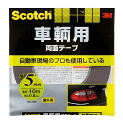 3M スコッチ 車輌用両面テープ 幅5mm×長さ10m PCA-05R-ながしまや株式会社