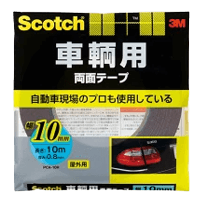 3M スコッチ 車輌用両面テープ 幅10mm×長さ10m PCA-10R-ながしまや株式会社