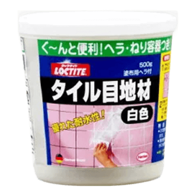 ヘンケルジャパン (ロックタイト LOCTITE) タイル用目地材 500g (ヘラ付き) DTM-500-ながしまや株式会社
