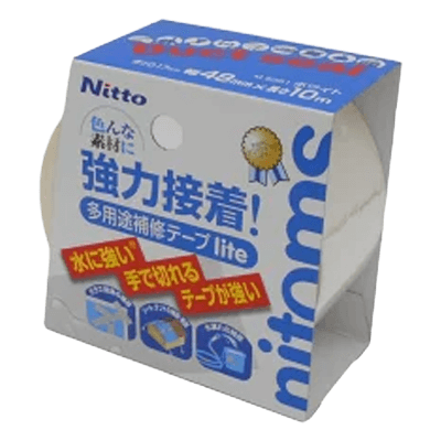 ニトムズ 多用途補修テープ lite10 ホワイト 幅48mm×長さ10m M5351-ながしまや株式会社