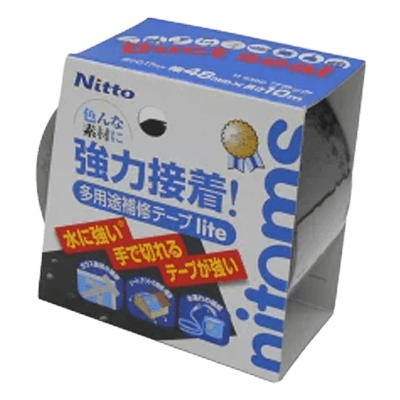ニトムズ 多用途補修テープ lite10 ブラック 幅48mm×長さ10m M5352-ながしまや株式会社