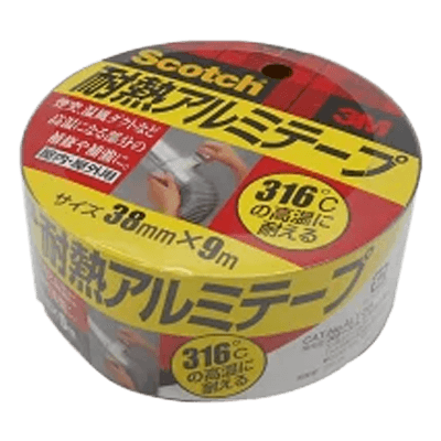 3M (スリーエム) 耐熱アルミテープ (ALT-38) 38×9m-ながしまや株式会社