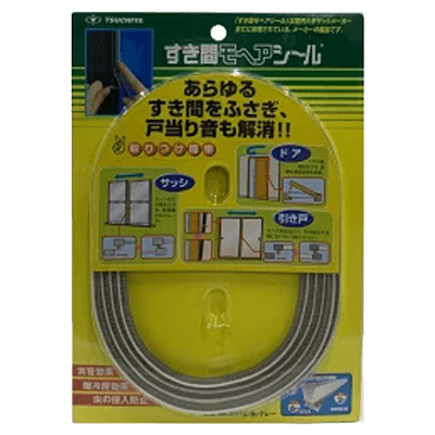 槌屋 TSUCHIYA すき間モヘヤシール グレー No.6040-ながしまや株式会社