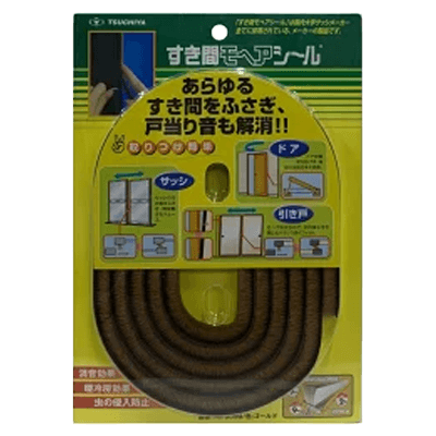 槌屋 TSUCHIYA すき間モヘヤシール ゴールド No.9090-ながしまや株式会社