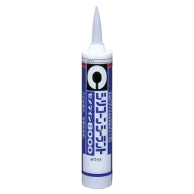 セメダイン シリコンシーラント 8000 ホワイト 330ml SR-210-ながしまや株式会社