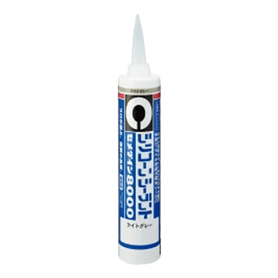 セメダイン シリコンシーラント 8000 ライトグレー 330ml SR-107-ながしまや株式会社
