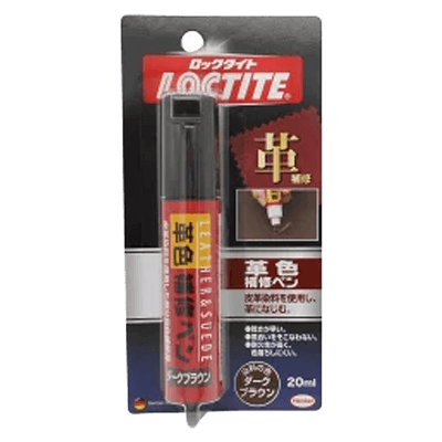 ヘンケルジャパン (ロックタイト LOCTITE) 革色補修ペン ダークブラウン 20ml DLP-02D-ながしまや株式会社