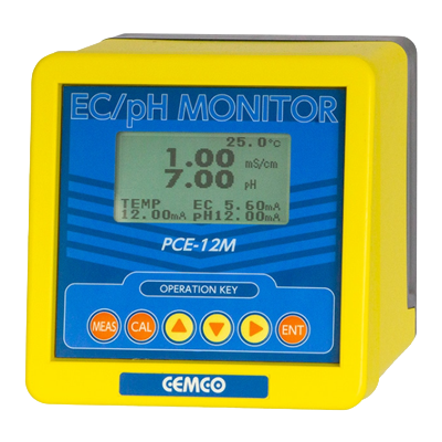 水質測定器 ECメーター 水質監視モニターPH/EC計 PCE-12M-ネットアンドサービス株式会社