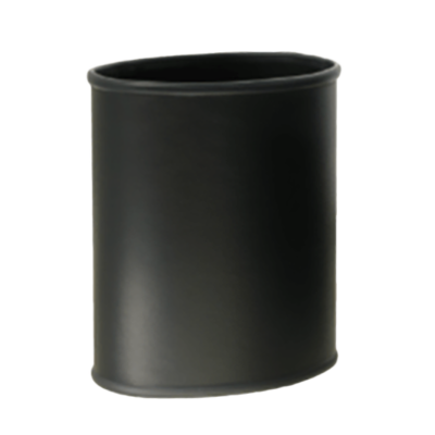 小型ゴミ箱 レザー巻 楕円大容量タイプ-株式会社ぶんぶく