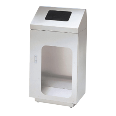 大型ゴミ箱 リサイクルトラッシュ 窓付 (防犯対策用) 一般ゴミ用タイプ OSE-Z-37-株式会社ぶんぶく