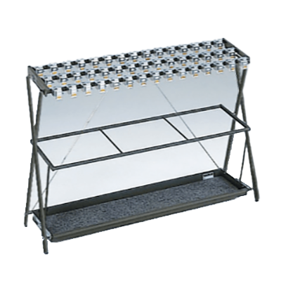 鍵付き傘立て 折たたみ傘たて カギ付 (スペアキー付) 45本用-株式会社ぶんぶく