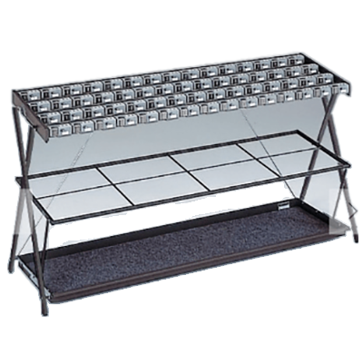 鍵付き傘立て 折たたみ傘たて カギ付 ダイヤル錠タイプ 60本用-株式会社ぶんぶく