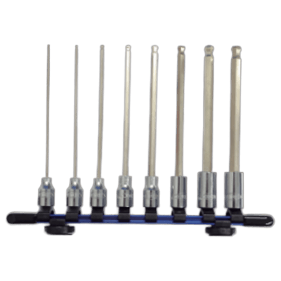 テーパーヘッド ソケットビット (全長130mm) レールセット-株式会社エイト