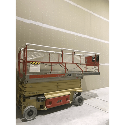養生の匠 タイヤカバー 4個セット＋高所作業車用シート (上段のみ)-シーズ株式会社