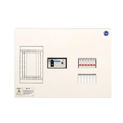 ホーム分電盤 Ezライン スタンダード リミッタースペース付 Ezライン ELE フタなし 小回路の分岐横一列タイプ-野崎電気産業株式会社