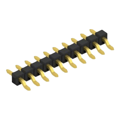 2.54mmピッチ 低背型 ライトアングル 表面実装用ピンヘッダ SL LP 7 SMD-株式会社アクアス