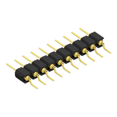2.54mmピッチ 0.47mm径丸ピン ライトアングル 表面実装用ピンヘッダ MK 27 SMD-株式会社アクアス