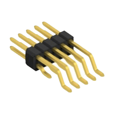 1.27mmピッチ ライトアングル 2列 (1.27mm x 1.27mm) 表面実装用ピンヘッダ SLV W 5 SMD-株式会社アクアス