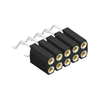 2.54mmピッチ ライトアングル 2列 表面実装用連結ソケット BL 20 SMD-株式会社アクアス