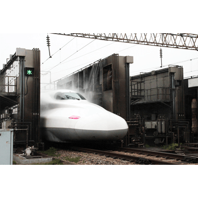 新幹線 (高速鉄道) 用車両洗浄システム-日本車輌洗滌機株式会社