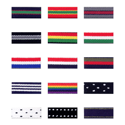 ゴム入り織物 (伸びる) 15mm カジュアル柄-森製紐株式会社