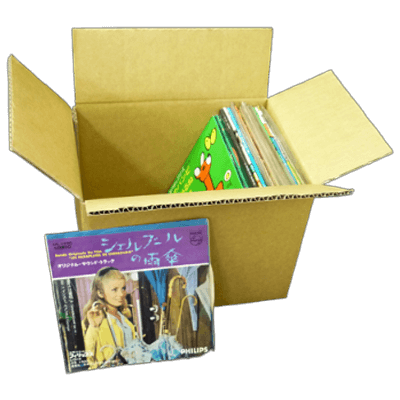 CD・レコード用 7インチレコード用ダンボール箱 (EP盤・シングル盤対応)-パッケージアート株式会社